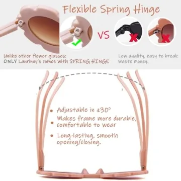 Laurinny Toddler Sunglasses Cute UV400 Protection Age 3-8