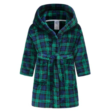 Fraprasty Boys Robe Kids Fleece Robe Hooded Soft Warm Bathrobes Pajamas Sleepwear for Children Toddl...