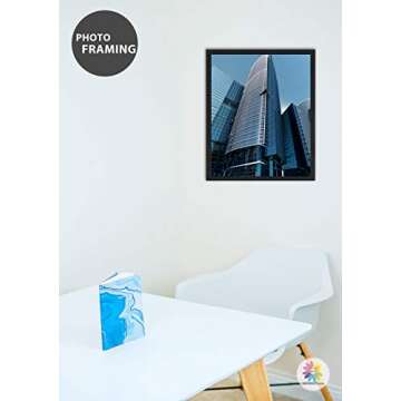 Mat Board Center, Pack of 10 Acid-Free Foam Boards, 20x24 inch Black Foam Boards, 3/16" Thick