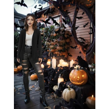 WLLW Women's Skull Cardigan - Stylish Long Sleeve Top