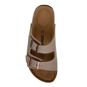 CUSHIONAIRE Women's Lane Cork Footbed Sandal Comfort Style