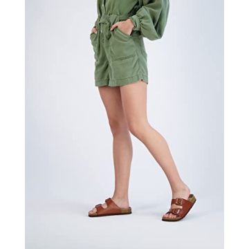 CUSHIONAIRE Women's Lane Cork Footbed Sandal Comfort Style