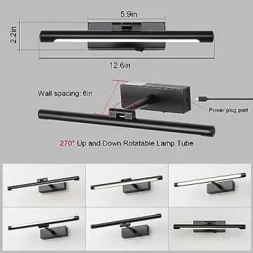 Battery Operated Dimmable Wall Lights for Art Display