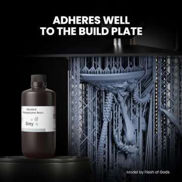 ELEGOO Standard Photopolymer Resin LCD UV-Curing Resin 405nm 3D Printer Resin for Mars Saturn Jupiter MSLA DLP LCD 3D Printing Yellow 500g