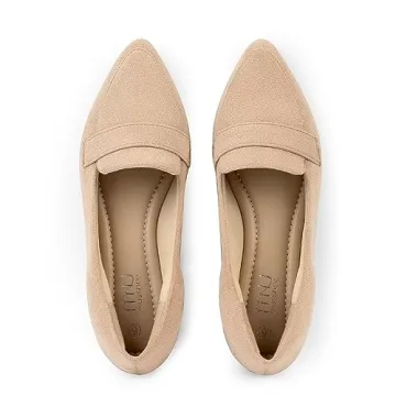 MUSSHOE Women's Comfortable Pointed Toe Flats