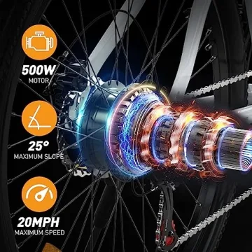 HITWAY Electric Bike - 26" Fat Tire E-Bike for All Terrains