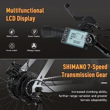 HITWAY Electric Bike - 26" Fat Tire E-Bike for All Terrains
