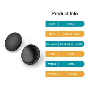 Metal Brass Soft Release Button Shutter Release Button Compatible with Fujifilm XT20 X100F X-T2 X100...