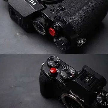 Metal Brass Soft Release Button Shutter Release Button Compatible with Fujifilm XT20 X100F X-T2 X100T X-PRO2 X-T10 X-PRO1 X-E2S X100 X100S X10 X20 X30 X-E1 X-E2 STX-2, Black