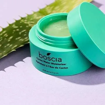 boscia Cactus Water Moisturizer - Vegan, Cruelty-Free, Natural Skin Care - Hydrating Face Moisturizer Made with Aloe Vera Gel and Cactus - For Combination to Oily Skin - 1.61 Fl Oz