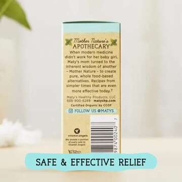 MATYS Organic Baby Teething Oil for Safe Soothing Relief