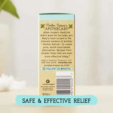 MATYS Organic Baby Teething Oil for Safe Soothing Relief