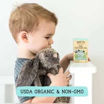 MATYS Organic Baby Teething Oil for Safe Soothing Relief