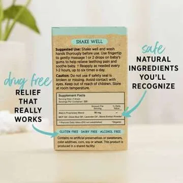 MATYS Organic Baby Teething Oil for Safe Soothing Relief