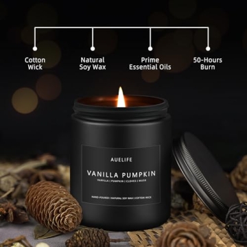 Vanilla Pumpkin Fall Candle - Perfect for Autumn