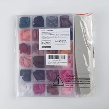 FANDAMEI Matte Press on Nails - 576PCS DIY Nail Art Kit