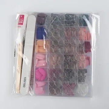 FANDAMEI Matte Press on Nails - 576PCS DIY Nail Art Kit