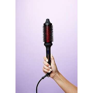 SUTRA IR Infrared Thermal Round Brush - Heated with Ionic Bristles for Straightening and Smoothing F...