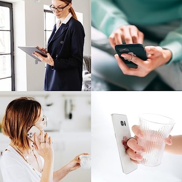 Sibba 2pcs Metal Phone Ring Holders - Universal Grip