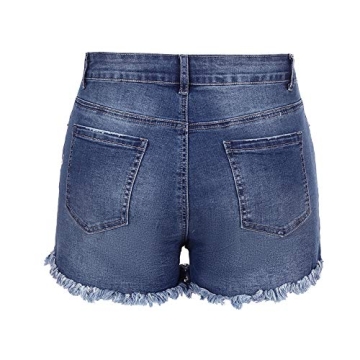 Fashionable Stretchy Mid Rise Jean Shorts for Women
