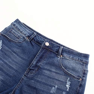 Fashionable Stretchy Mid Rise Jean Shorts for Women