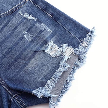 Fashionable Stretchy Mid Rise Jean Shorts for Women
