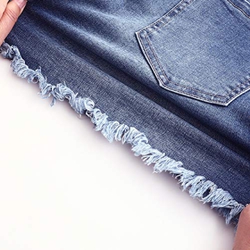 Fashionable Stretchy Mid Rise Jean Shorts for Women