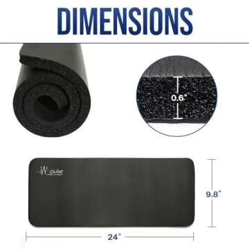 Impulse Fitness Knee Mat - Extra Thick and Soft 1" (25mm) Pad Provides Cushion for Kneeling and Elbo...