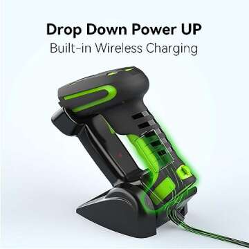 Alacrity Wireless Barcode Scanner with 1968 Ft Range