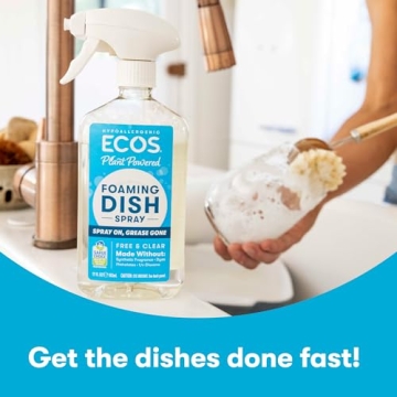 ECOS Foaming Dish Soap, Spray-On Cleaner, Eco-Friendly