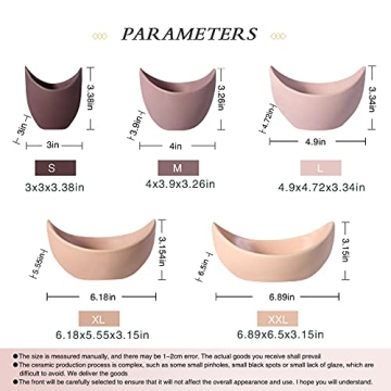 Notakia Decorative Lotus Bowls - 5 Pack of Elegant Tableware