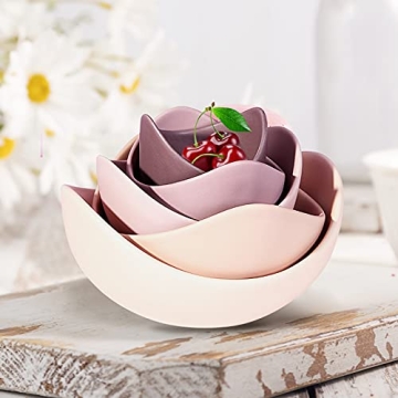 Notakia Decorative Lotus Bowls - 5 Pack of Elegant Tableware