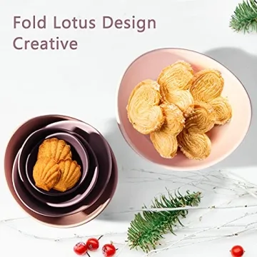 Notakia Decorative Lotus Bowls - 5 Pack of Elegant Tableware