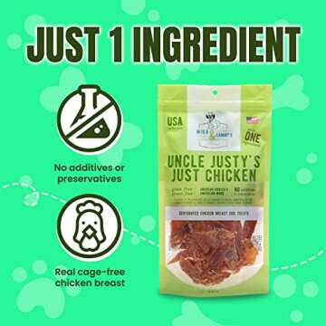 Gourmet Chicken Jerky Dog Treats - All Natural & Healthy