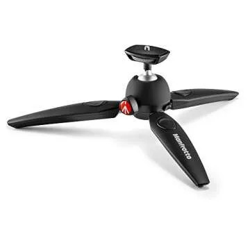 Manfrotto MTPIXIEVO-BK PIXI EVO 2 Section Mini Tripod (Black), Bundled with A ZAYKiR Universal Smartphone Tripod Adapter