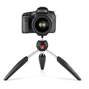 Manfrotto MTPIXIEVO-BK PIXI EVO 2 Section Mini Tripod (Black), Bundled with A ZAYKiR Universal Smartphone Tripod Adapter