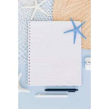 Lilly Pulitzer Large Hardcover Spiral Notebook, 11" x 9.5" with 160 College Ruled Pages, Shell of a Good Time