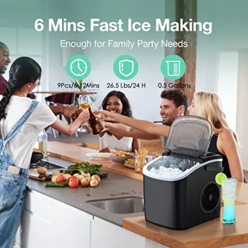 Portable Ice Maker Machine for Home & Parties