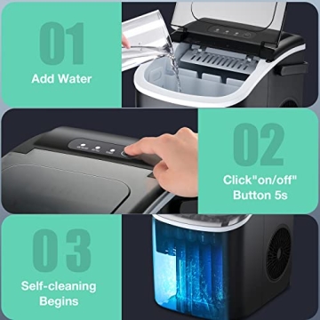 Portable Ice Maker Machine for Home & Parties