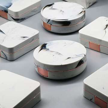 Vastsoon Contact Lens Case, Portable Cute Eye Contacts Colored Lenses Applicator Remover Tool Kit with Mirror Solution Bottle for Travel Daily Outdoor (Rose Gold)