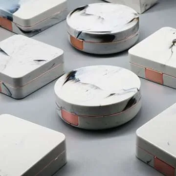 Vastsoon Contact Lens Case, Portable Cute Eye Contacts Colored Lenses Applicator Remover Tool Kit with Mirror Solution Bottle for Travel Daily Outdoor (Rose Gold)