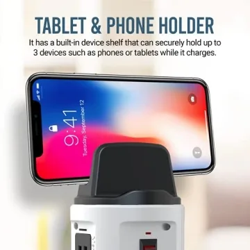 Power Strip Tower with 4 Outlets and 6 USB Ports