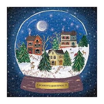 Galison Winter Snow Globe Puzzle - 500 Pieces of Joyful Fun!