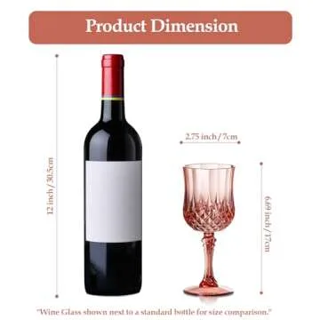 XUWAIDSGN 7oz Vintage Rose Gold Drinking Glasses Set