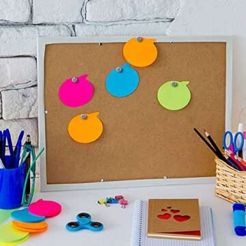 Chinco 25 Sets Magnetic Thumbtacks Pushpin Magnet Push Pin Tacks Poster Hanger Photo Corners for Walls Bulletin Boards