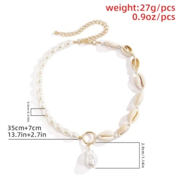 Unique Shell Choker Necklace for Summer Beach Style