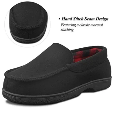 DL Memory Foam Moccasin Slippers for Ultimate Comfort