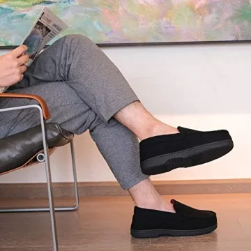 DL Memory Foam Moccasin Slippers for Ultimate Comfort