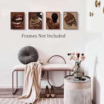 TANXM Black Woman Art Printing - Beautiful Home Decor