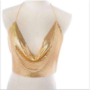 Sparkly Metal Mesh Fabric Chainmail Jewelry Making Fabric for Fashion and Crafts